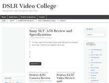 Tablet Screenshot of dslrvideocollege.com